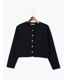Te chichi レタードポケットジャケットカーディガン