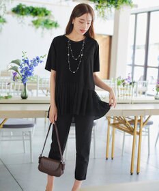 Tiaclasse 【小倉優子さん着用・日本製・洗える】サーラドライ・テーパードパンツ