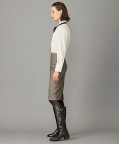 ICB 【洗える】マラボーテジョーゼット デザインカットソー