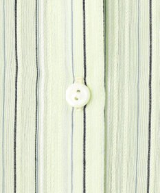 J.PRESS LADIES S 【洗える】ランダムストライプ シアー シャツカラー カットソー