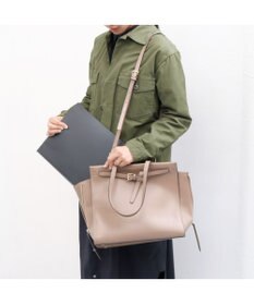 UNBILLION カシュカシュ cachecache / ベルトディテールサイドジップA4トート