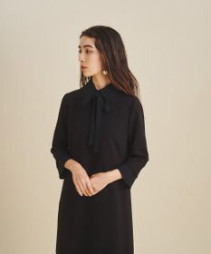 GRACE CONTINENTAL ダブルクロスドレス