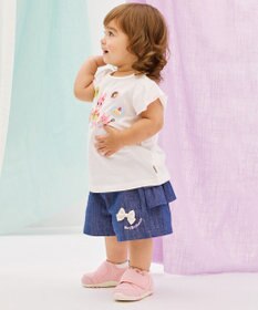 MIKI HOUSE HOT BISCUITS 【80-120cm】 キャビット×お菓子シリーズ 天竺素材半袖Tシャツ