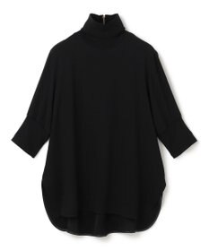 BEIGE， 【洗える】FLEUR / ニットコンビハイネック半袖ブラウス