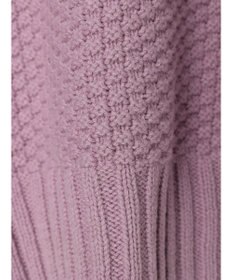 Green Parks 袖ラインカノコ編みニットプルオーバー