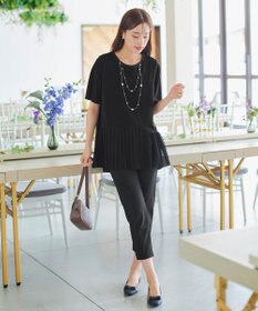 Tiaclasse 【小倉優子さん着用・日本製・洗える】サーラドライ・テーパードパンツ