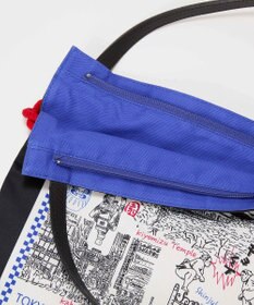 TOPKAPI 【TREASURE TOPKAPI】マイルドサテン スカーフ柄 トートバッグ スーベニアプリント