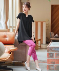 Tiaclasse 【小倉優子さん着用・日本製・洗える】サーラドライ・テーパードパンツ