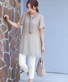 Tiaclasse 【小倉優子さん着用・日本製・洗える】サーラドライ・テーパードパンツ