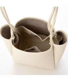 UNBILLION カシュカシュ cachecache / シュリンク合皮ワンハンドル手提げ