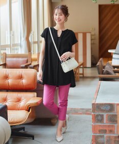 Tiaclasse 【小倉優子さん着用・日本製・洗える】サーラドライ・テーパードパンツ