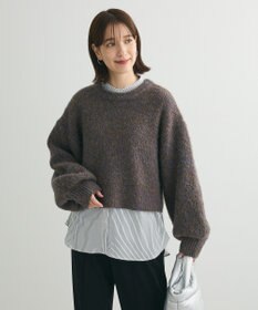 Green Parks ・ＥＬＥＮＣＡＲＥ　ＤＵＥ　ミックスシャギーニット