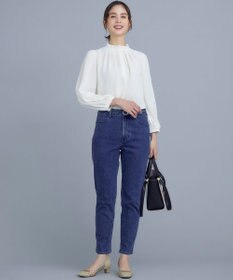 組曲 【WEB限定】ライトデシン フリル襟ブラウス