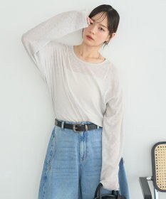 earth music&ecology シアーワッフルプルオーバー