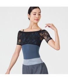 Chacott ハーフスリーブレオタード