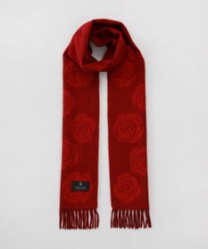 AURORA LANVIN COLLECTION（ランバン コレクション） カシミヤ１００％厚手柄ジャカードプチマフラー