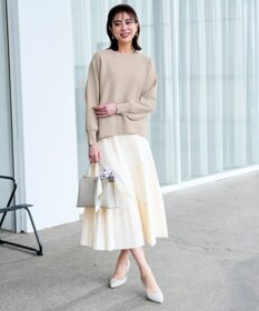 ANY SIS プリーツ切替 スカート