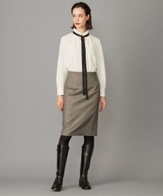 ICB 【洗える】マラボーテジョーゼット デザインカットソー