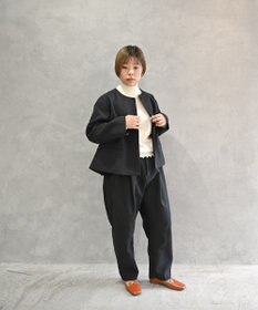 muuc トリプルクロス タックパンツ｜軽くてふっくらした三重織り生地・セットアップ可能