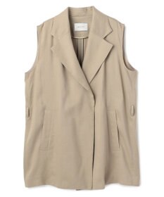 BEIGE， MICA /  リネンブレンドベルト付きジレ