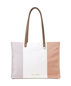 Maison de FLEUR トリコロールスクエアトートバッグ