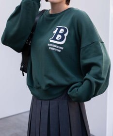 WEGO フォームプリントロゴスウェット