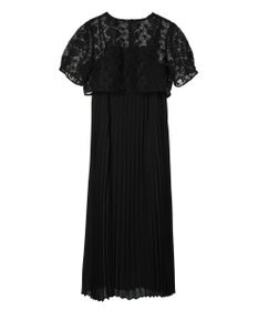 earth music&ecology ＳＥＴ２点　オーガンジー刺繍＋プリーツワンピース