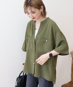 AMERICAN HOLIC ミリタリーWポケットスキッパーシャツ