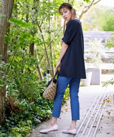 Tiaclasse 【洗える】パフスリーブチュニックブラウス