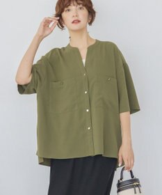 AMERICAN HOLIC ミリタリーWポケットスキッパーシャツ