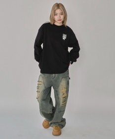 WEGO 【ユニセックス着用ITEM】別注VISIONゴーストスケータープリントT（LS）