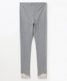 組曲 KIDS 【150-160㎝】10分丈フラワープリント レギンス