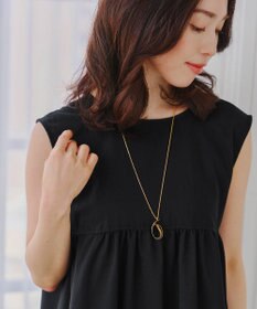 Tiaclasse 【洗える】後ろリボンギャザーワンピース