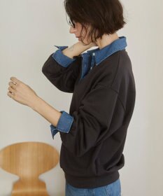 WEGO 【ANGIE VINTAGE】デニム襟スウェット