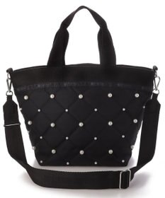LeSportsac BUCKET TOTE W PEARLS2/ブラックパール