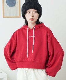 WEGO 配色ロゴデザインショートパーカー