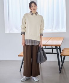 ANY L コーデュロイタックバギーパンツ