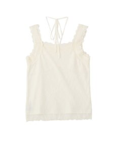 earth music&ecology 総レースホルターネックキャミソール