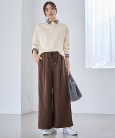 ANY L コーデュロイタックバギーパンツ