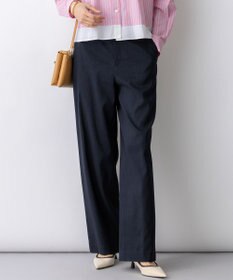 23区 リネンレーヨンストレッチ ワイドパンツ