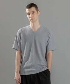 JOSEPH HOMME 新素材【清涼感】メランジクロスジャージー　Vネック半袖カットソー