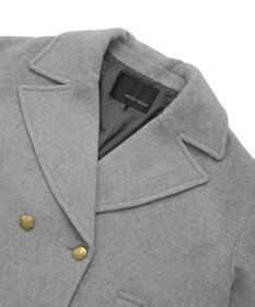 YECCA VECCA ウール混ミドル丈Pコート