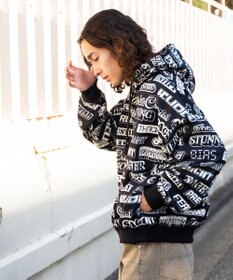 WEGO 総柄BIGプルパーカー