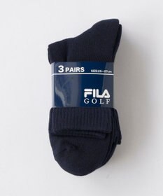 FILA GOLF／marie claire 【FILA GOLF】ジャカードデザイン３Ｐミドルソックス