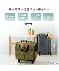 PET PARADISE ペットパラダイス キャスター付き キルト 折り畳みキャリー