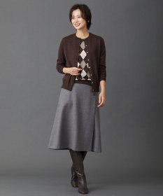 J.PRESS LADIES 【洗える】アーガイルツイン ニット