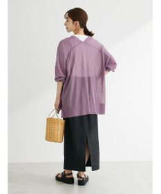 Green Parks 接触冷感シアーニットカーディガン