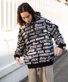 WEGO 総柄BIGプルパーカー