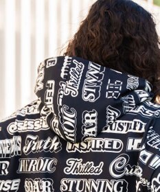 WEGO 総柄BIGプルパーカー