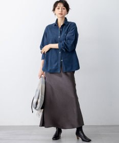 23区 【見上愛さん着用/Oggi11月号掲載】コットン コーデュロイ シャツ